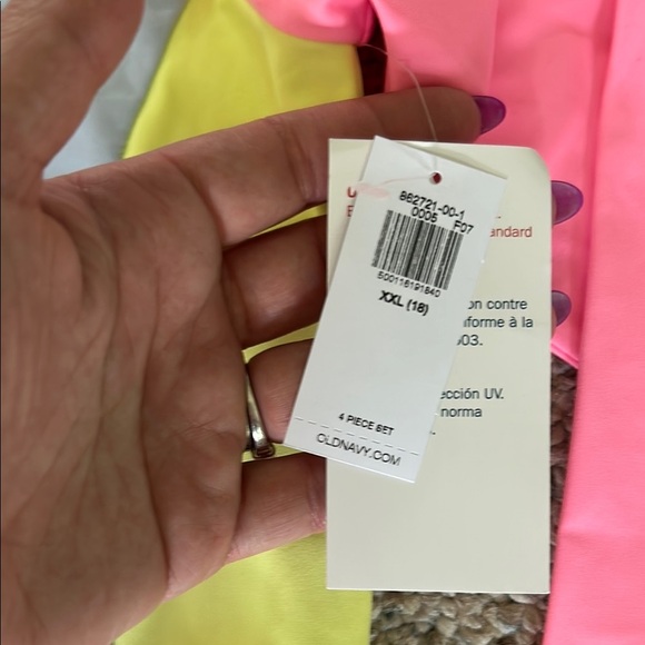 Old Navy Pink and Blue Bikini Swimwear - Picture 6 of 8